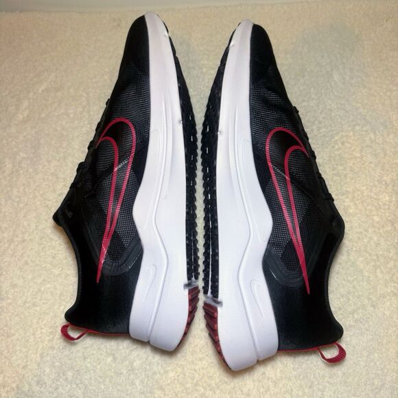 Nike Downshifter 12 Black  / Red Men’s Size 15 Sneakers - Picture 5 of 8